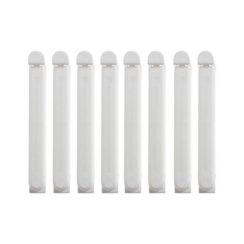 Clips Simplicity para Cerrar Bolsas Blanco x 8 un