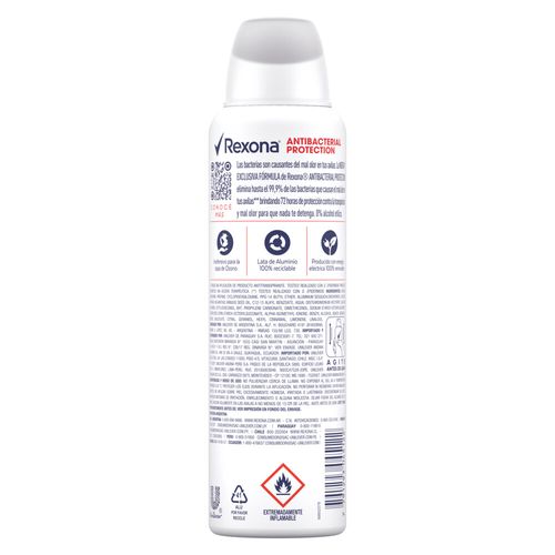 Desodorante Rexona Protección Antibacterial Women en Aerosol x 150 ml