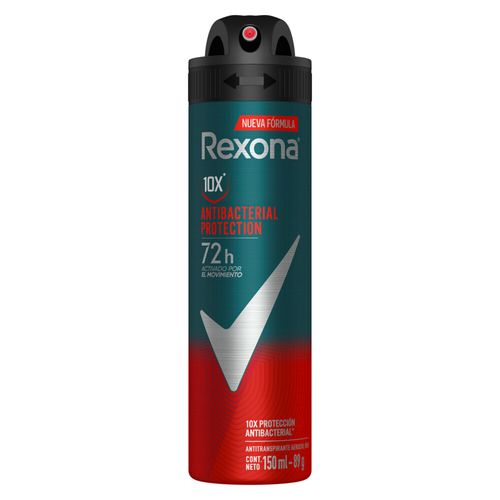 Desodorante Rexona Protección Antibacterial Men en Aerosol x 150 ml