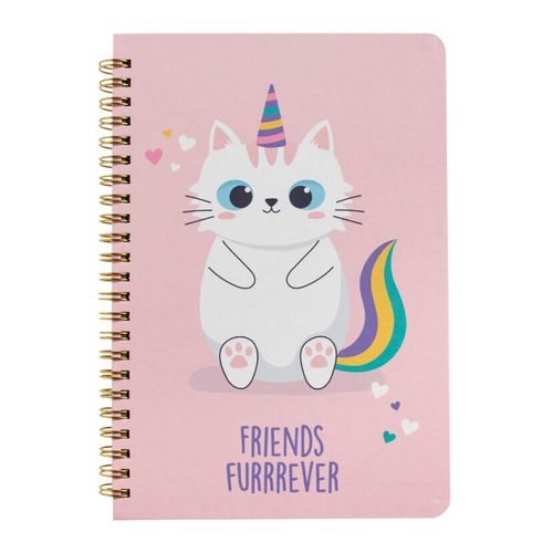 Cuaderno Anillado Gatos Simplicity Tamaño Mediano