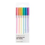 set-lapiceras-de-gel-simplicity-colores-pastel-x-6-u