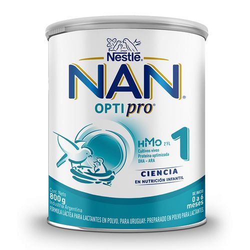 Fórmula Láctea Polvo Nestlé Nan 1 Optipro 0 a 6 meses x 800 g