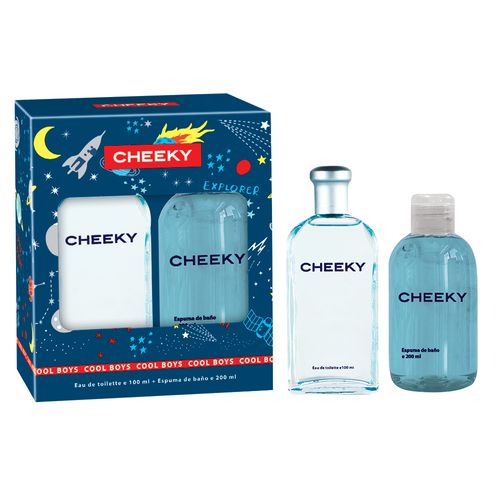 Estuche Cheeky Cool Boys EDT x 100 ml + Espuma de Baño x 200 ml