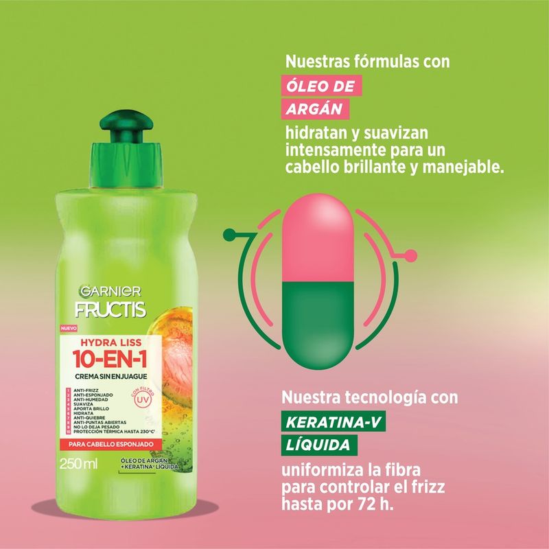 crema-para-peinar-fructis-hydra-liss-x-250-ml