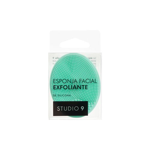 Esponja para Limpieza Facial de Silicona Studio 9 Redonda Acqua
