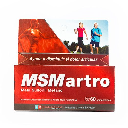 Suplemento Dietario MSMartro x 60 un