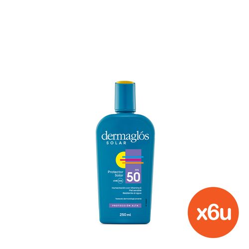 Combo Protector Solar Dermaglós Fps 50 x 250 ml x 6 un