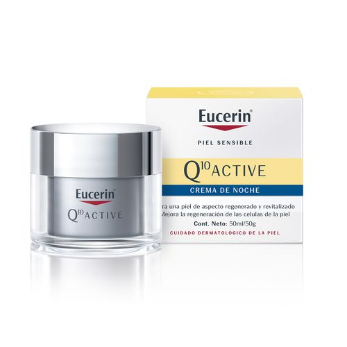 Crema Facial Antiarrugas de Noche Eucerin Q10 Active para Piel Seca x 50 ml