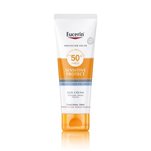 Protector Solar Facial Eucerin Sensitive Protect Fps 50+ para Piel Sensible y Seca x 50 ml