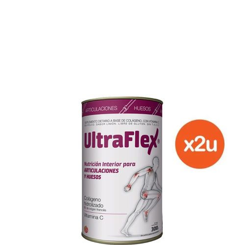 Combo Suplemento Dietario Ultraflex en Lata x 300 g x 2 un