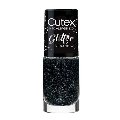 Esmalte Cutex Glitter Black Velvet