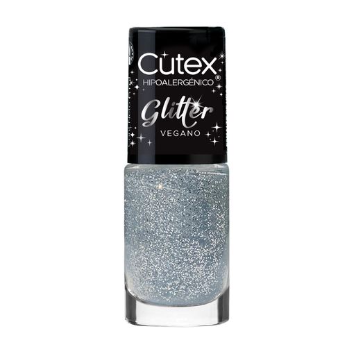 Esmalte Cutex Glitter Silver Rock