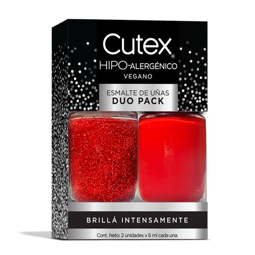 Duo Pack Cutex Color Rock Rojo