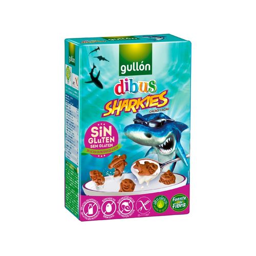 Galletitas Gullón Dibus Sharkies sin Gluten x 250 g