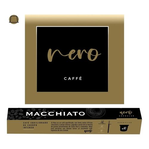 Café en Cápsulas Macchiato Nero Caja x 10 un