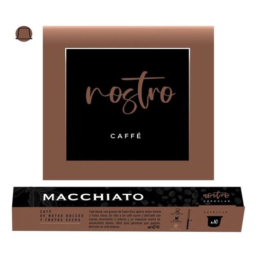 Café en Cápsulas Macchiato Nostro Caja x 10 un