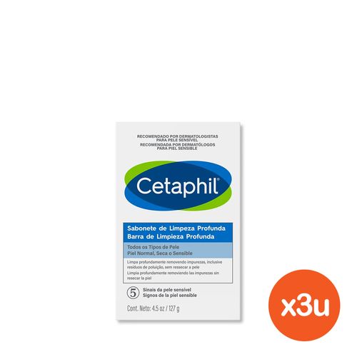 Combo Cetaphil Barra de Limpieza Profunda x 127 g