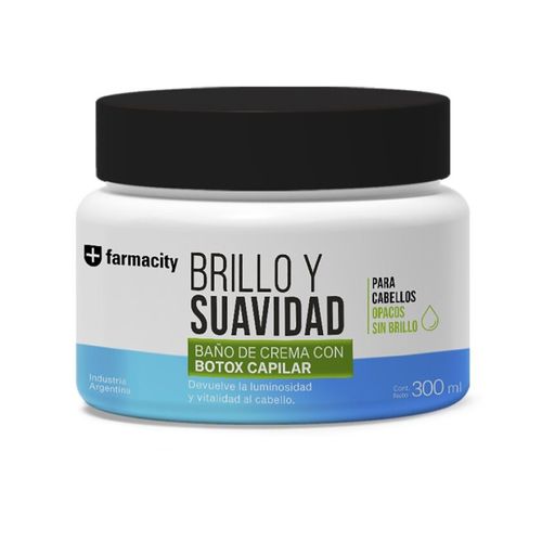 Baño de crema Farmacity Brillo y Suavidad x 300 Ml