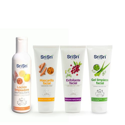 Combo Sri Sri Limpieza Facial y Exfoliación