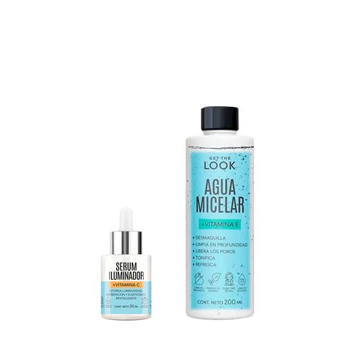 Combo Get The Look Agua Micelar + Serum Vitamina C