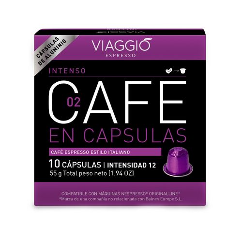 Café en Cápsulas Viaggio Espresso Intenso 100% Natural