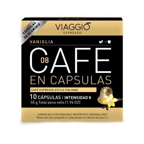 Café en Cápsulas Viaggio Espresso Vaniglia 100% Natural