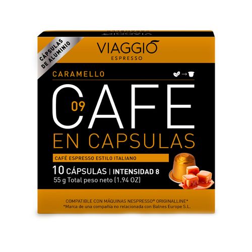 Café en Cápsulas Viaggio Espresso Caramelo 100% Natural