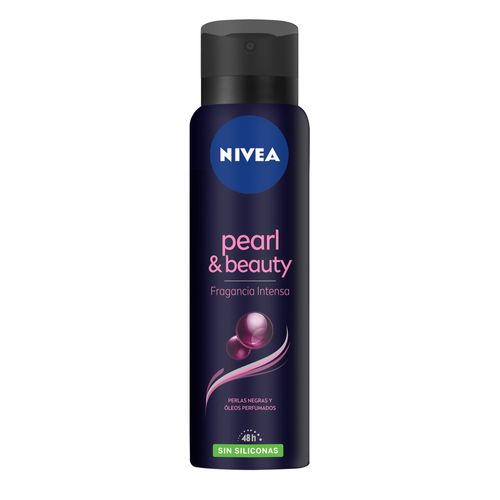 Desodorante Antitranspirante Femenino Nivea Pearl & Beauty Fragancia Intensa sin Siliconas x 150 ml