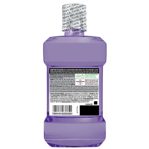 Enjuague Bucal Listerine Cuidado Total Frescura Suave Sin Alcohol x 500 ml