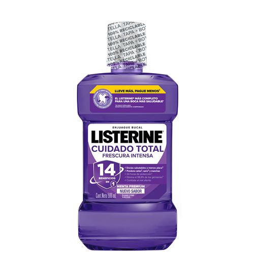 Enjuague Bucal Listerine Cuidado Total x 500 ml