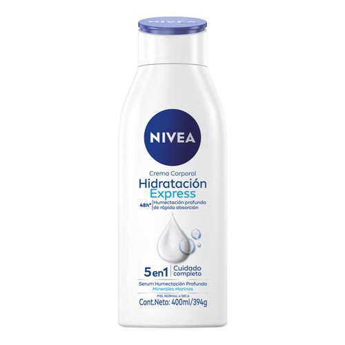 Crema Corporal Nivea Hidratación Express Humectación Profunda Piel Normal a Seca x 400 ml