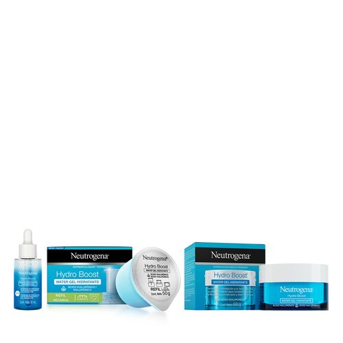 Combo Neutrogena Hydro Boost Gel x 50 g + Sérum x 30 ml + Repuesto x 50 g