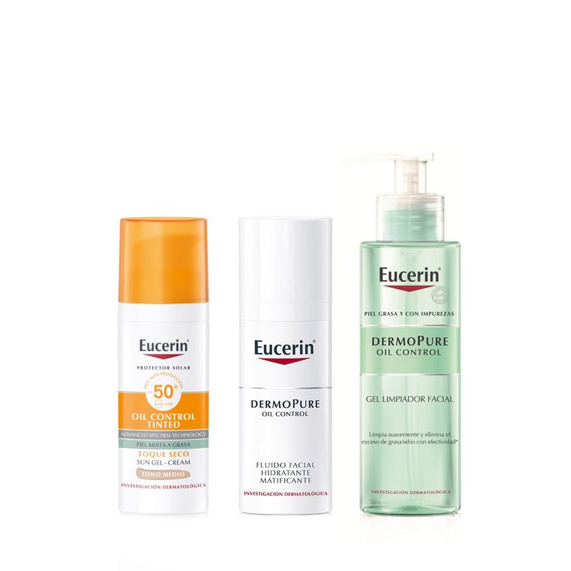 combo-eucerin-oil-control-gel-limpiador-x-200-ml-fluido-matificante-efecto-antibrillo-x-8-horas-x-50-ml-proteccion-solar-tono-medio-fps-50