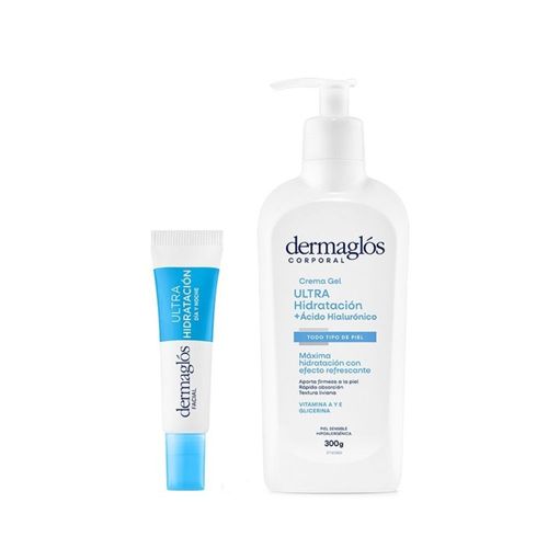 Combo Dermaglós Crema Gel Ultra Hidratación x 300 g + Contorno de Ojos x 15 g