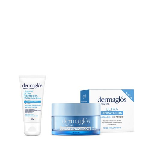 Kit Facial y Manos Dermaglós Ultra Hidratacíon x 50 g