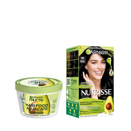 Kit Nutrisse Tono 10 + Fructis Hair Food Palta Mascarilla