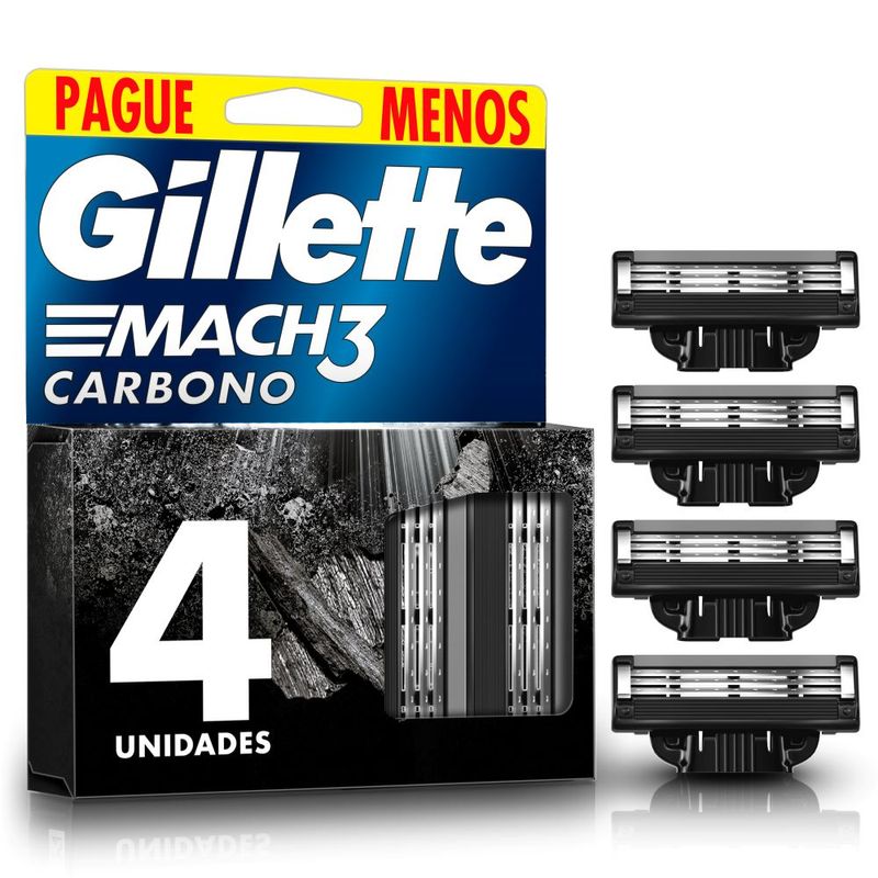 repuesto-maquina-de-afeitar-gillette-mach3-carbon-x-4-un