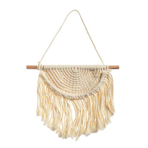 Colgante Decorativo Simplicity Macramé Beige