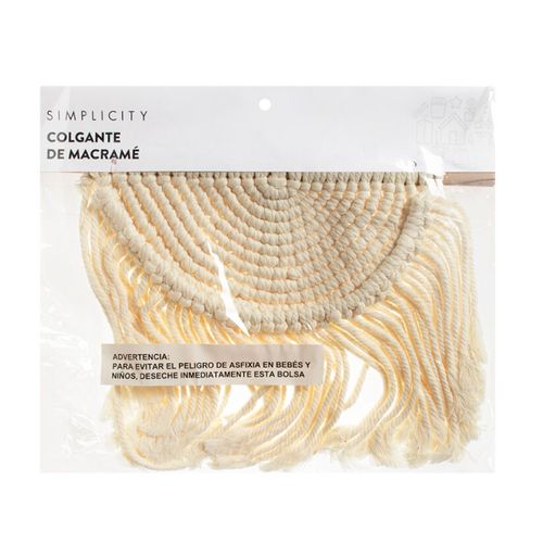 Colgante Decorativo Simplicity Macramé Beige