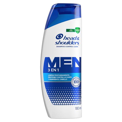 Shampoo Head & Shoulders 3en1 para Hombres x 180 ml