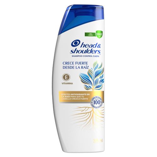 Shampoo Head & Shoulders Crece Fuerte desde la Raíz Control Caspa x 375 ml