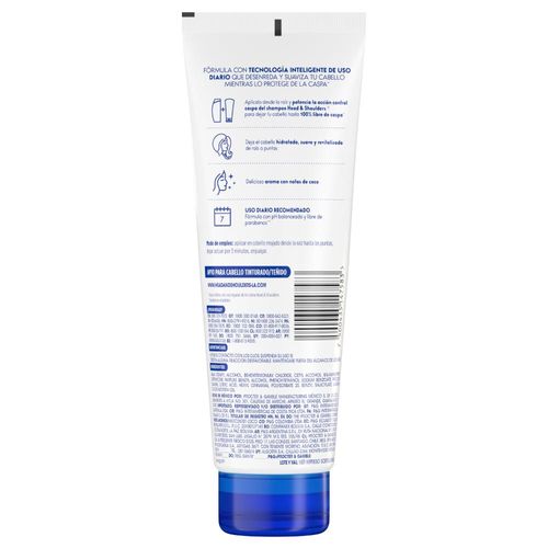 Acondicionador Head & Shoulders Hidratación Aceite de Coco x 300 ml