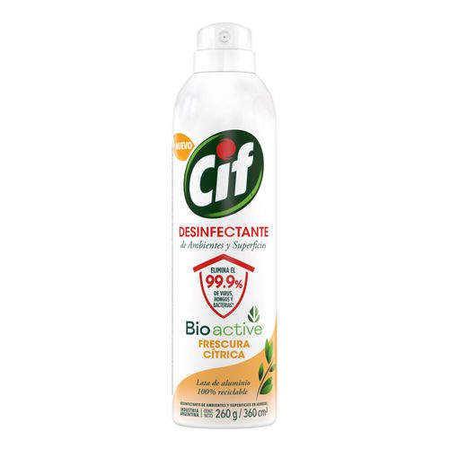 Desinfectante Cif Frescura Citrica en Aerosol x 260 g
