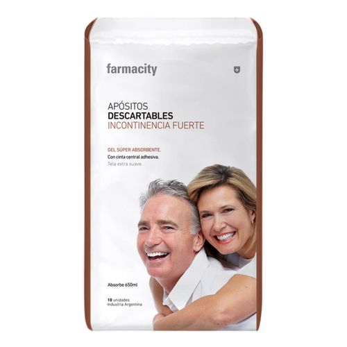 Apósitos Farmacity Incontinencia Fuerte Unisex x 10 un