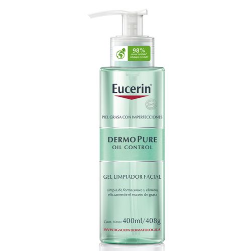 Gel Limpiador Diario Eucerin Dermopure Oil Control para Piel Grasa x 400 ml