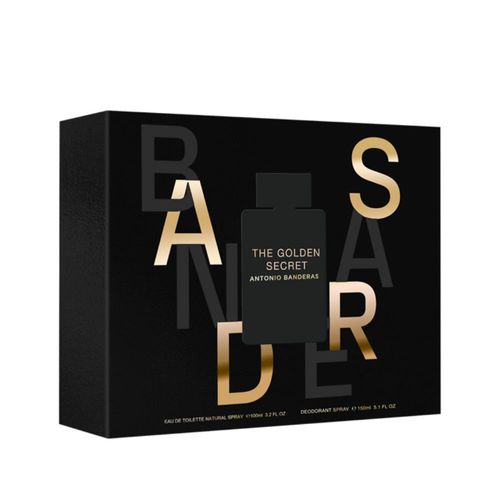 Set EDT Banderas Golden Secret x 100 ml + Deo x 150 ml