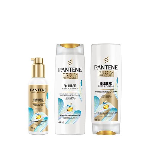 Combo Pantene Pro-V Miracles Equilibrio Shampoo + Acondicionador + Sérum