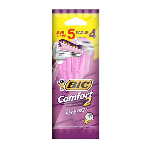 Máquina para Afeitar Bic Comfort Women x 5 un