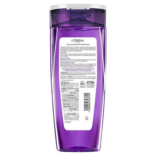 Agua Micelar L'Oréal Paris Ácido Hialurónico x 200 ml