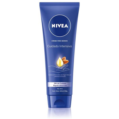 Crema de Manos Nivea Cuidado Intensivo Aceite de Almendras x 100 ml